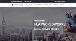 Desktop Screenshot of flatworldworks.com
